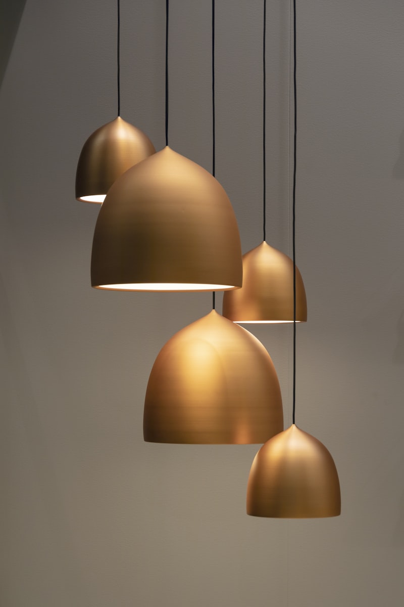 gold pendant hanging light fixtures